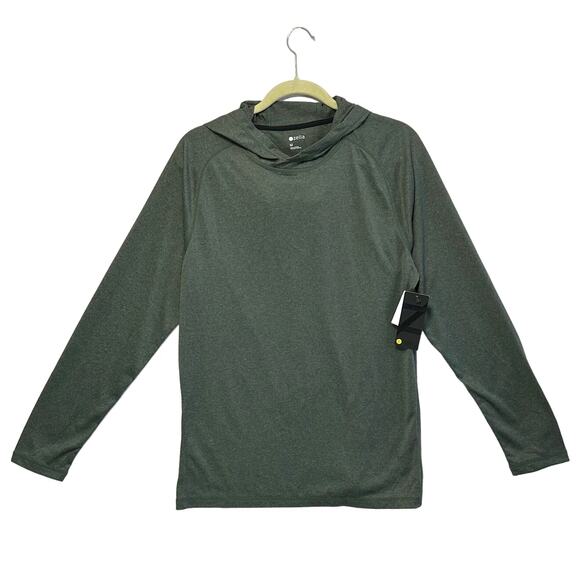 Zella Nordstrom Performance Hoodie NWT Women's Sz M Green Ivy Melange Pullover - Picture 1 of 7